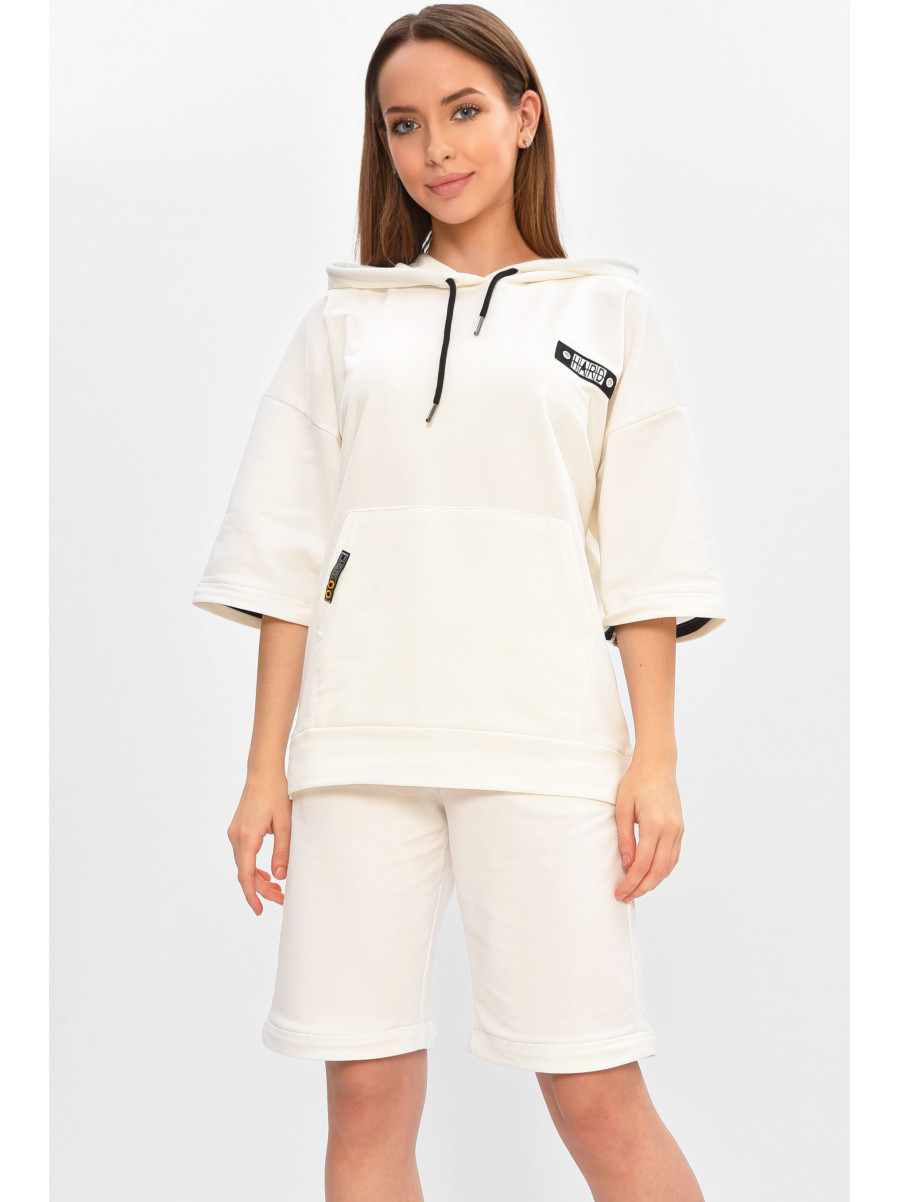 Спортивний костюм підлітковий для дівчинки білого кольору 7404 209010C