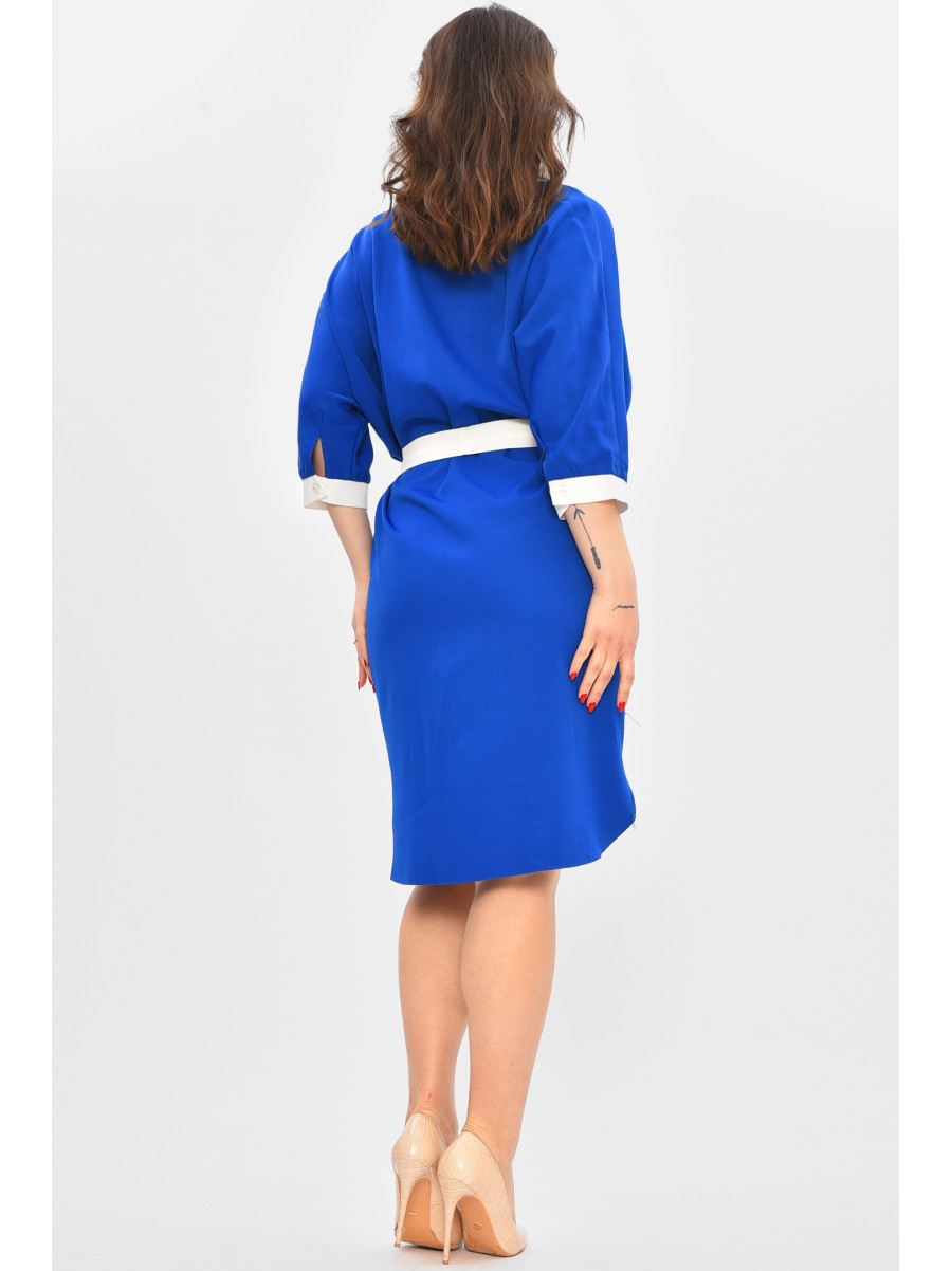 Сукня жіноча однотонна синього кольору 8237 209013C