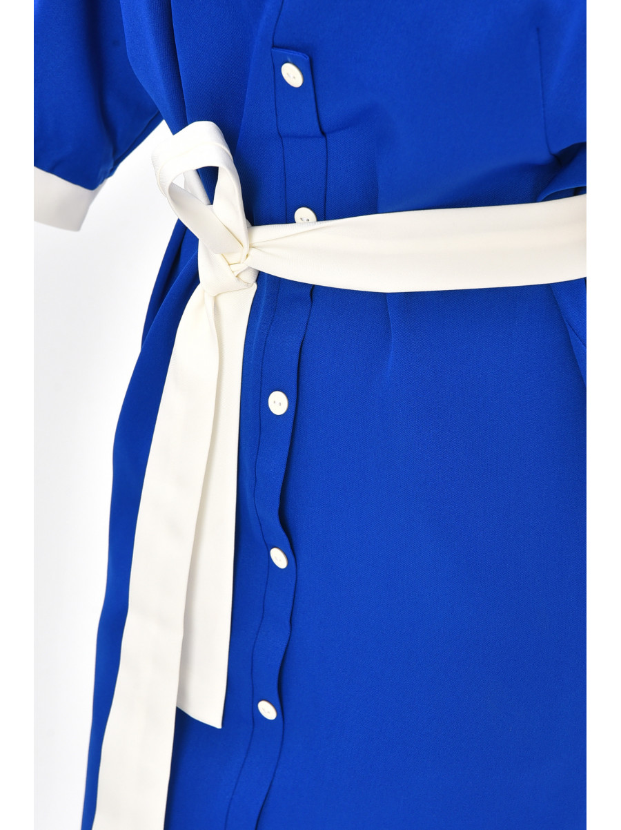 Сукня жіноча однотонна синього кольору 8237 209013C