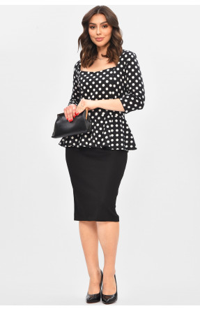Сукня жіноча чорного кольору спринтом 8157 209014C Сукня жіноча чорного кольору спринтом 8157 209014C