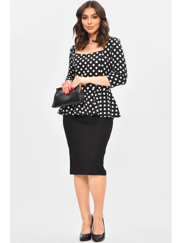 Сукня жіноча чорного кольору спринтом 8157 209014C
