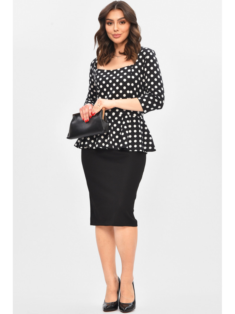 Сукня жіноча чорного кольору спринтом 8157 209014C