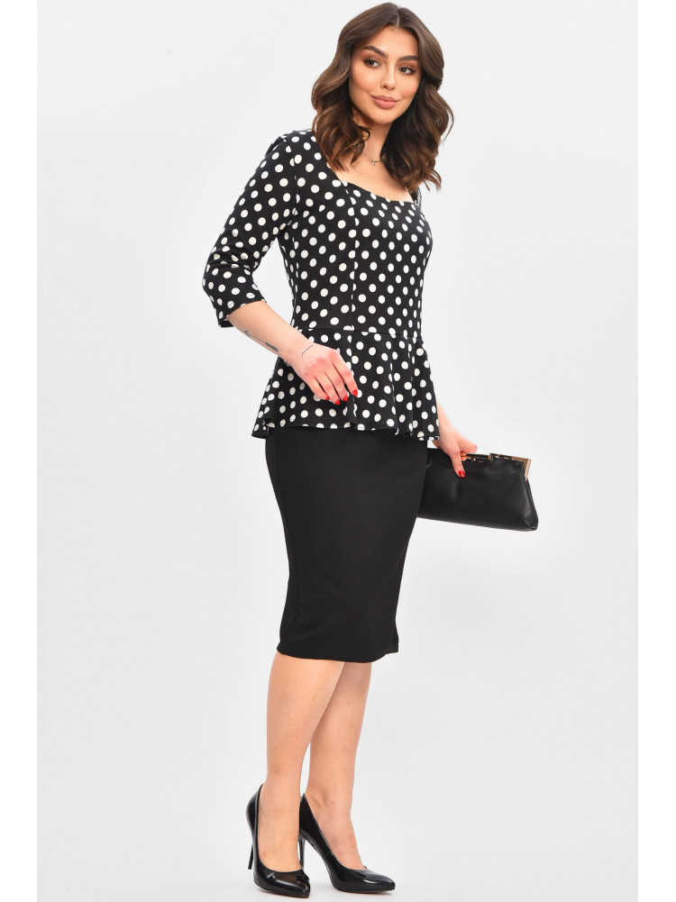 Сукня жіноча чорного кольору спринтом 8157 209014C