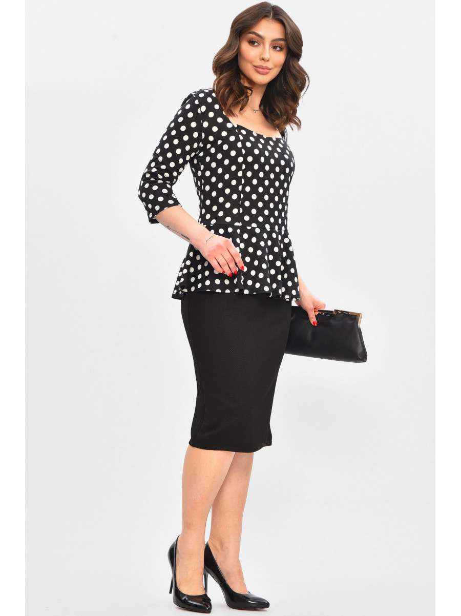 Сукня жіноча чорного кольору спринтом 8157 209014C