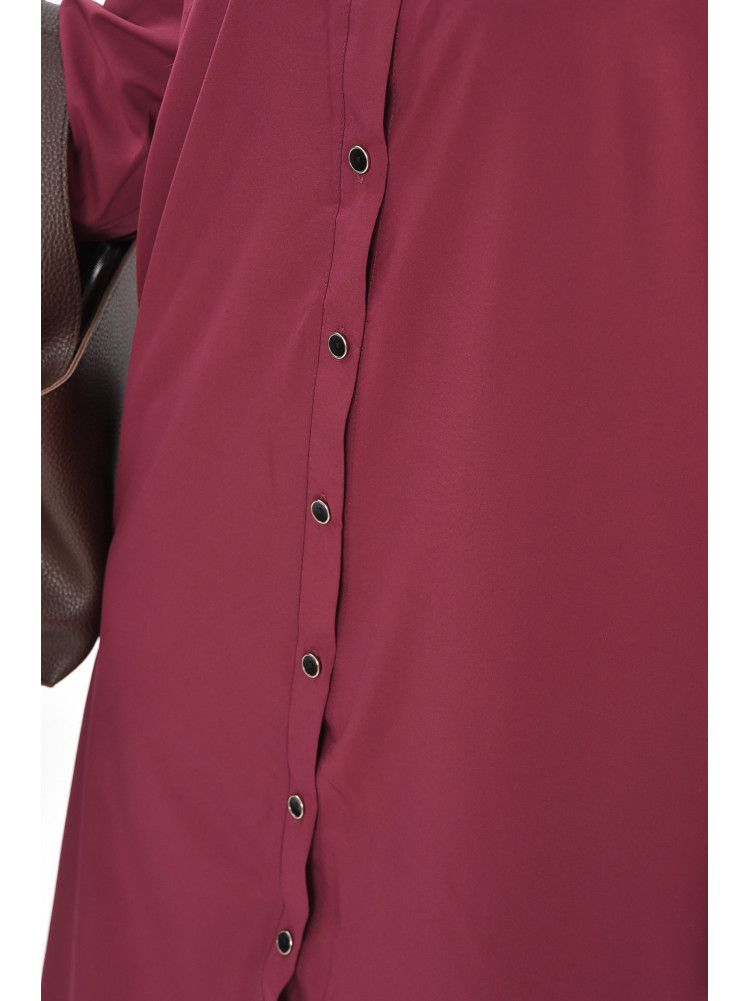 Платье женское полубатальное бордового цвета 8244 209016C