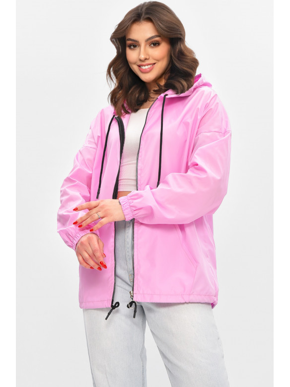 Вітровка жіноча однотонна бузкового кольору 1002 209019C