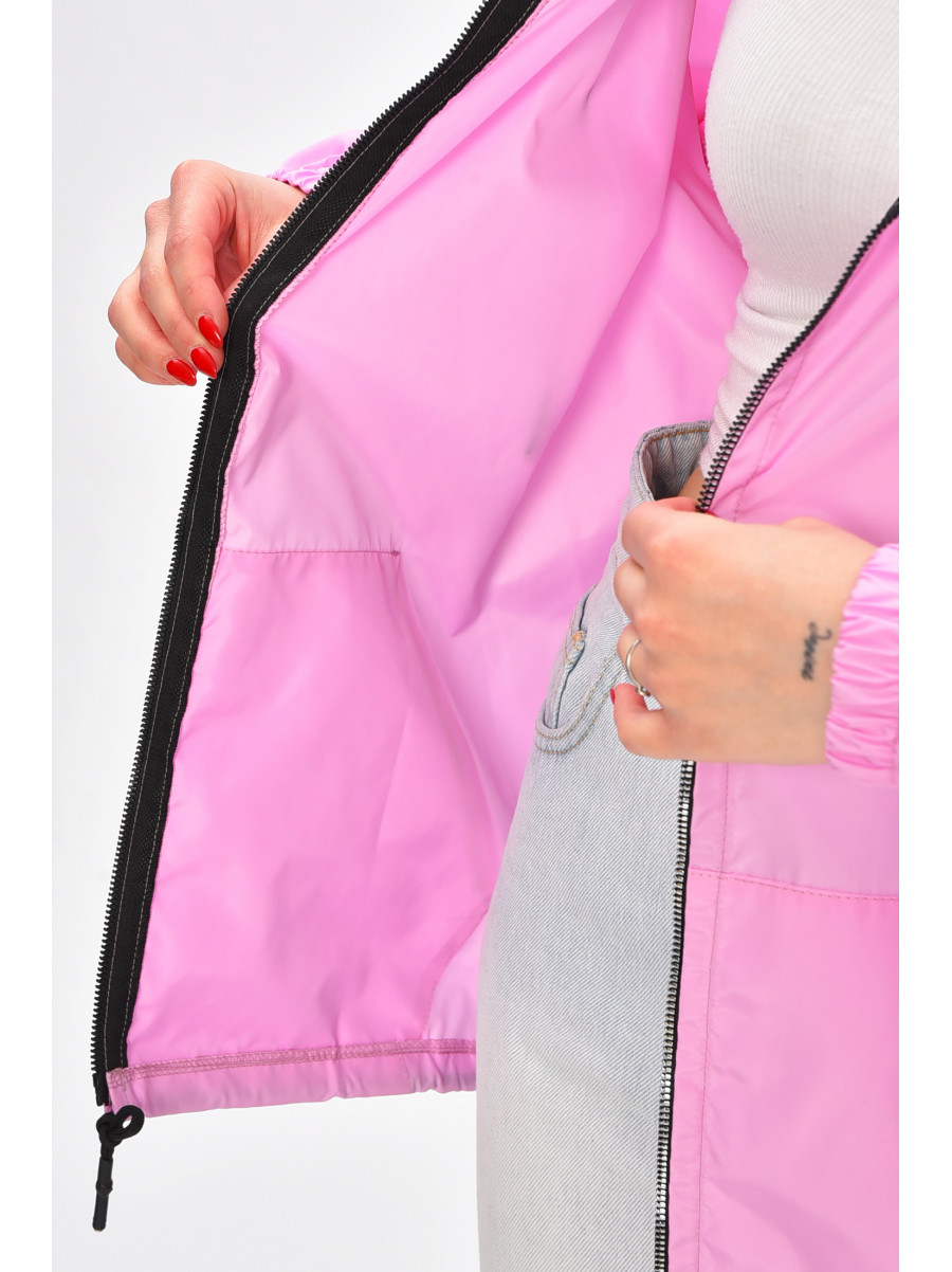 Вітровка жіноча однотонна бузкового кольору 1002 209019C