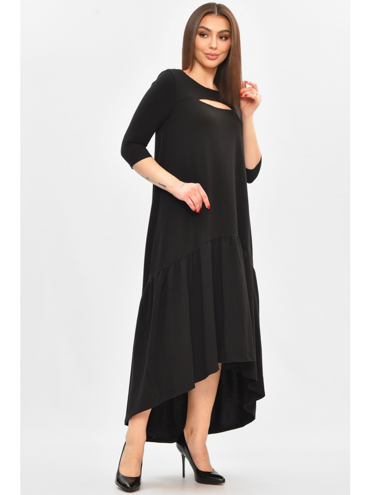 Платье женское полубатальное черного цвета 8336 209027C