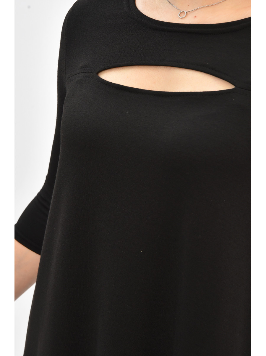 Платье женское полубатальное черного цвета 8336 209027C