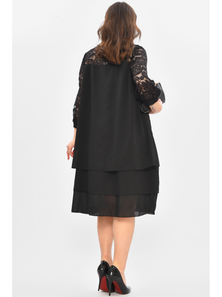 Сукня жіноча напівбатальна чорного кольору 8343 209029C