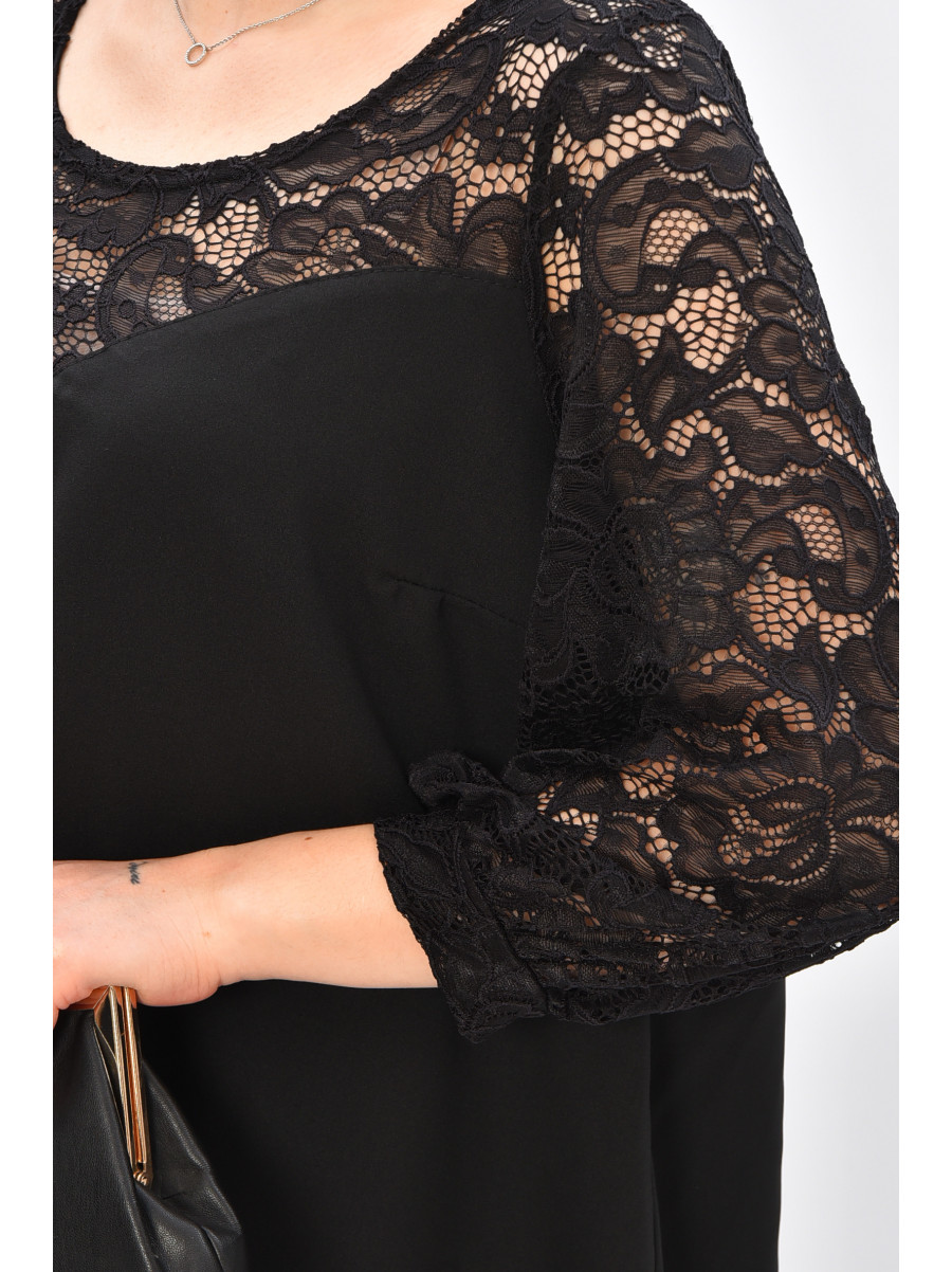 Сукня жіноча напівбатальна чорного кольору 8343 209029C