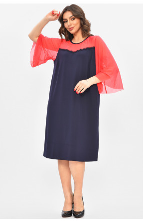 Сукня жіноча напівбатальна темно-синього кольору 8235 209030C Сукня жіноча напівбатальна темно-синього кольору 8235 209030C