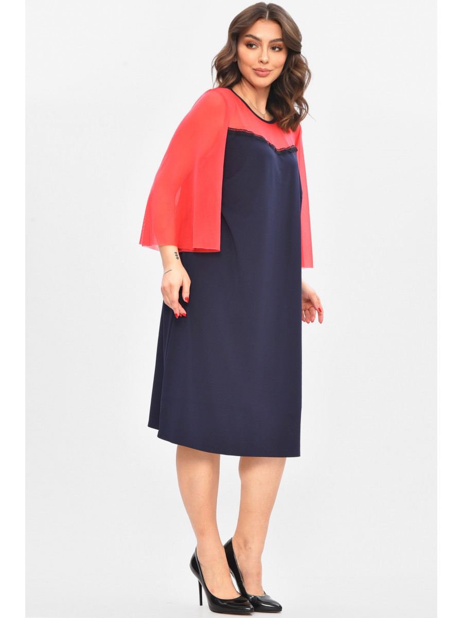 Сукня жіноча напівбатальна темно-синього кольору 8235 209030C