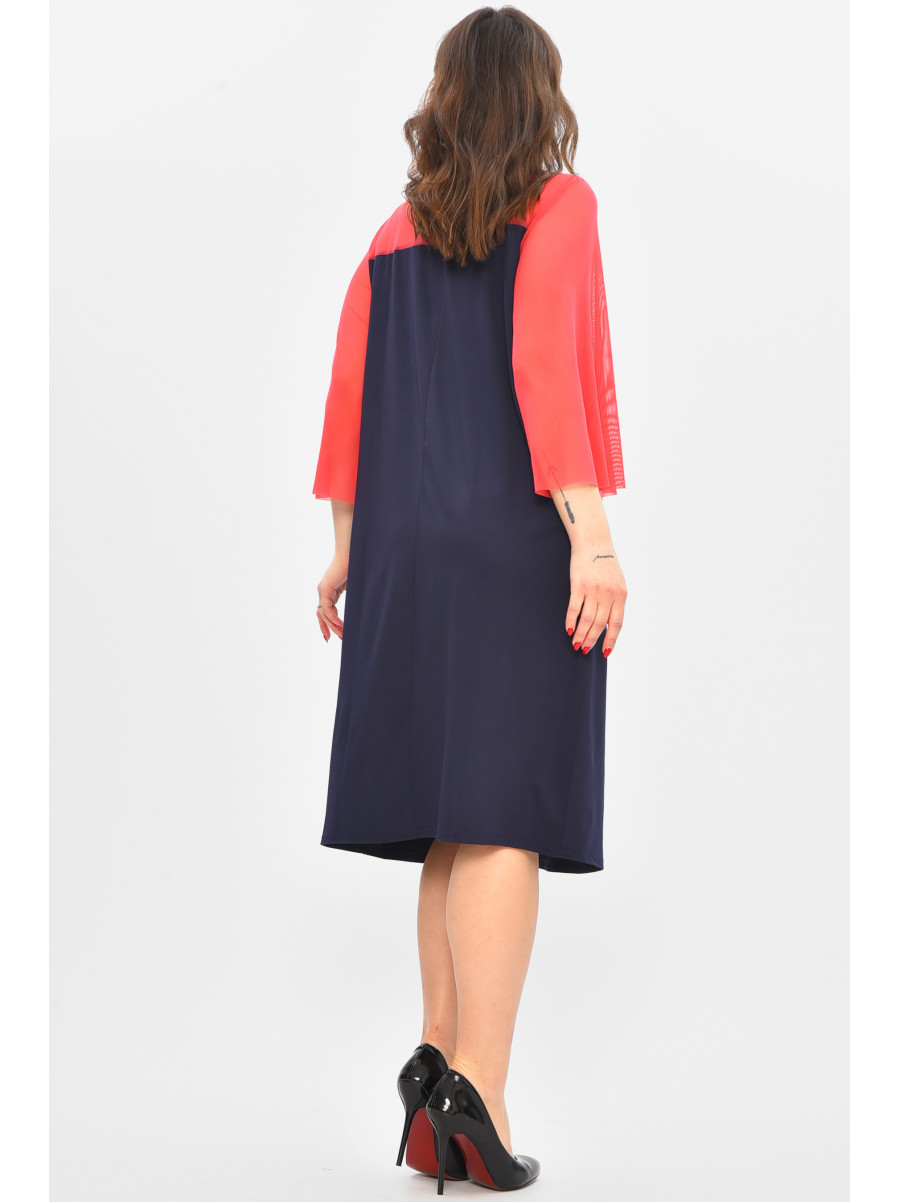 Сукня жіноча напівбатальна темно-синього кольору 8235 209030C