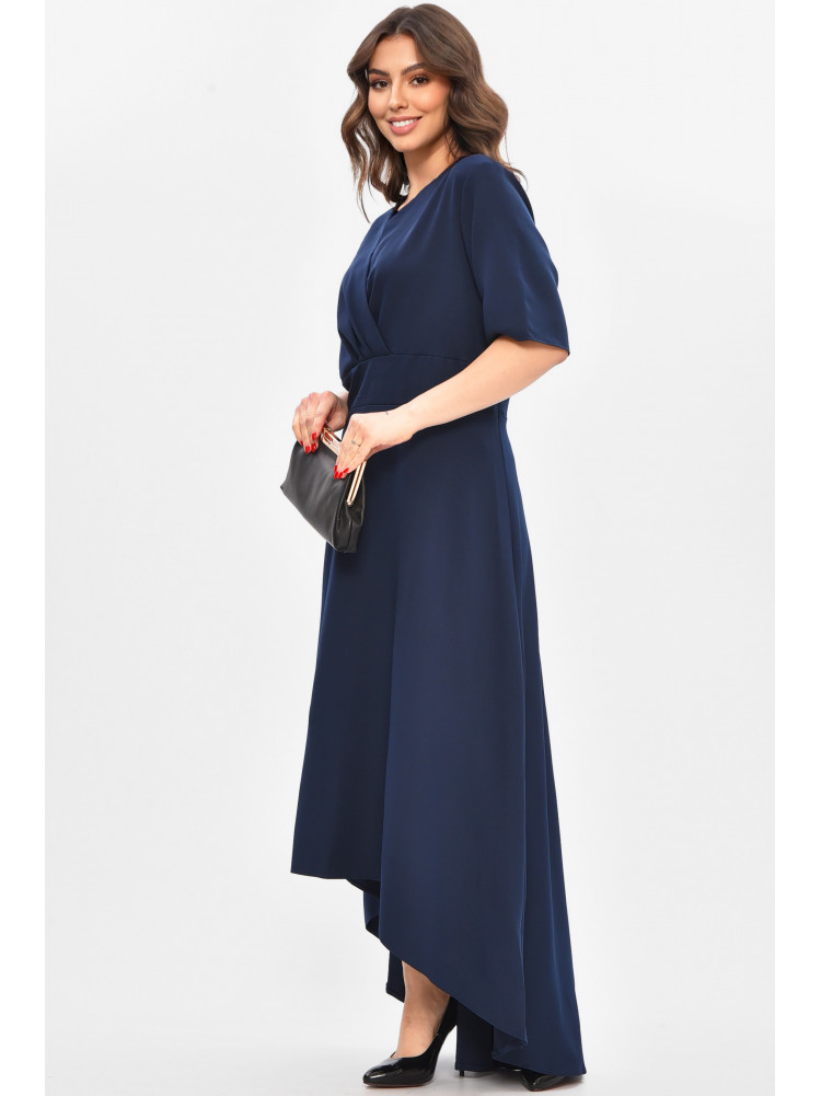 Платье женское однотонное тёмно-синего цвета 209040C
