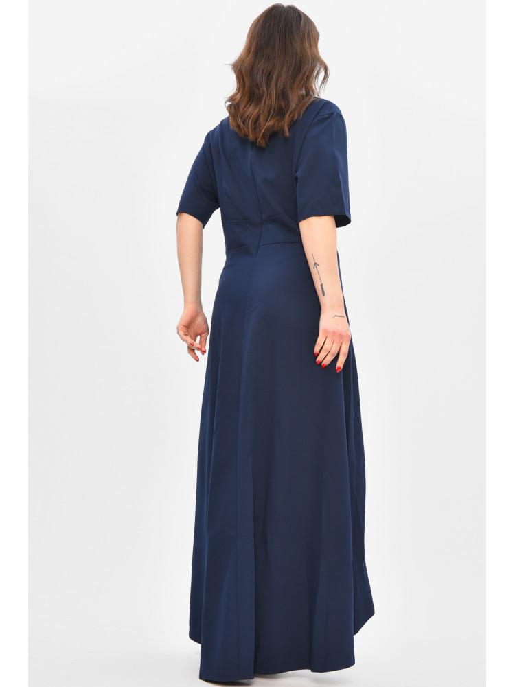 Платье женское однотонное тёмно-синего цвета 209040C
