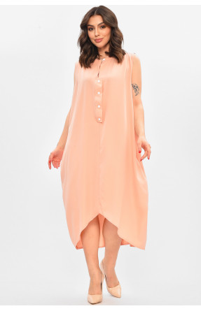 Платье женское полубатальное розового цвета 8252 209041C