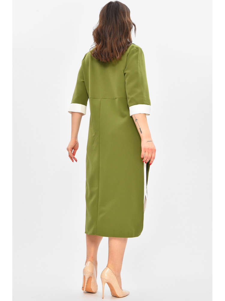 Платье женское однотонное зеленого цвета 8275 209042C