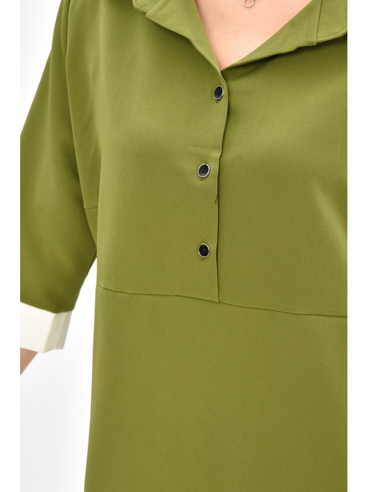 Платье женское однотонное зеленого цвета 8275 209042C