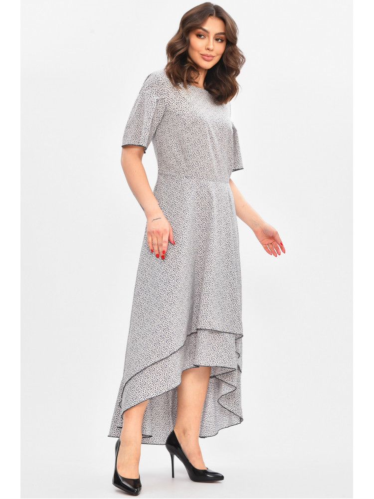 Платье женское белого цвета с принтом 209048C