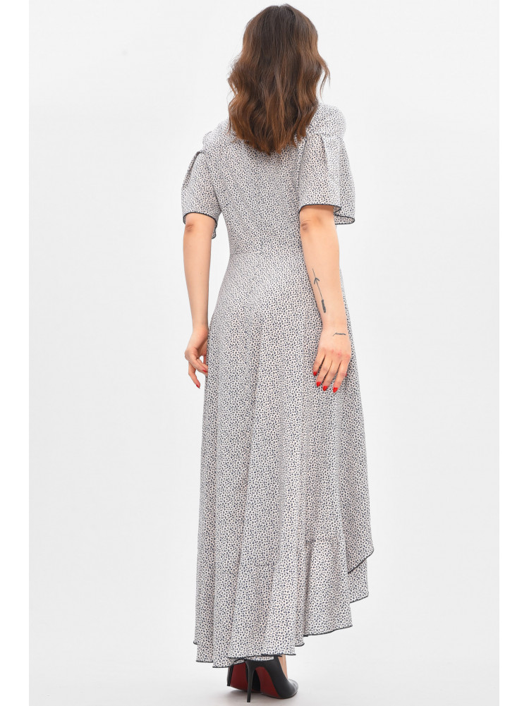 Платье женское белого цвета с принтом 209048C