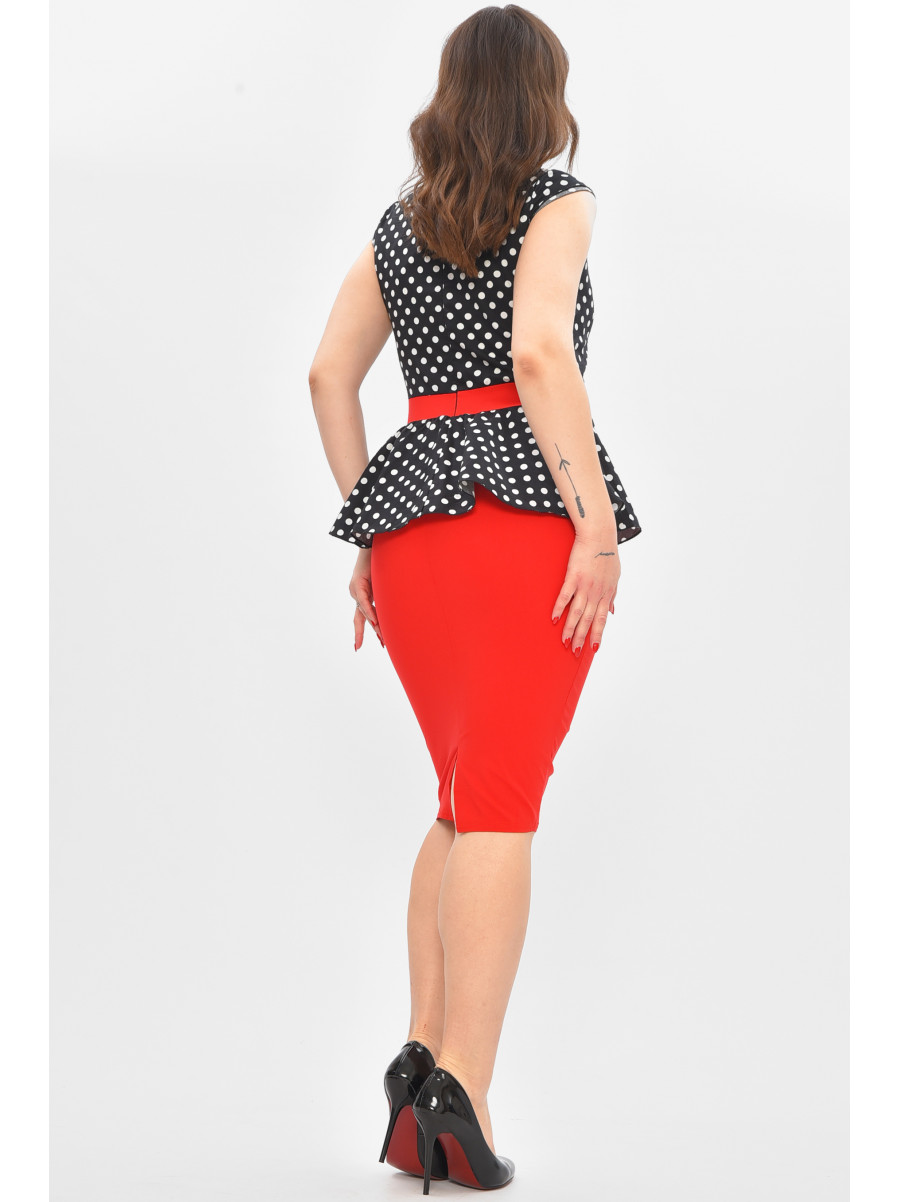 Платье женское черного цвета с принтом 8171 209052C