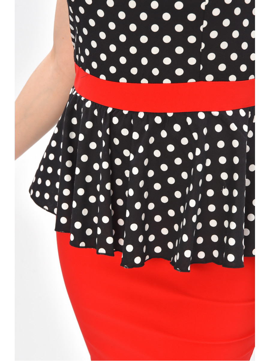 Платье женское черного цвета с принтом 8171 209052C