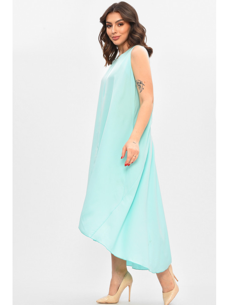 Платье женское батальное мятного цвета 8315 209054C