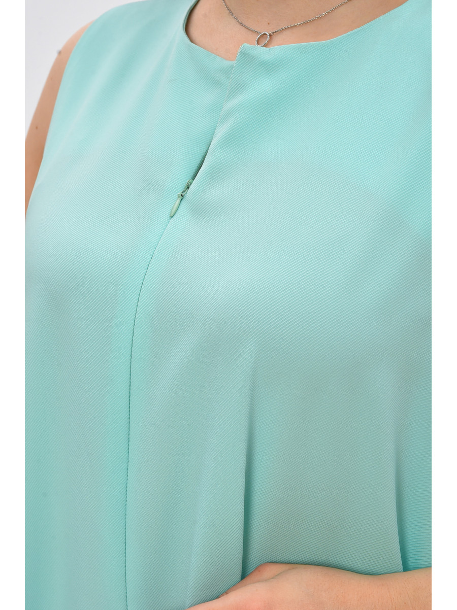 Платье женское батальное мятного цвета 8315 209054C