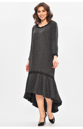 Платье женское полубатальное тёмно-синего цвета 8228 209058C