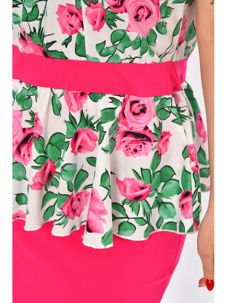 Сукня жіноча білого кольору з принтом 8171 209060C