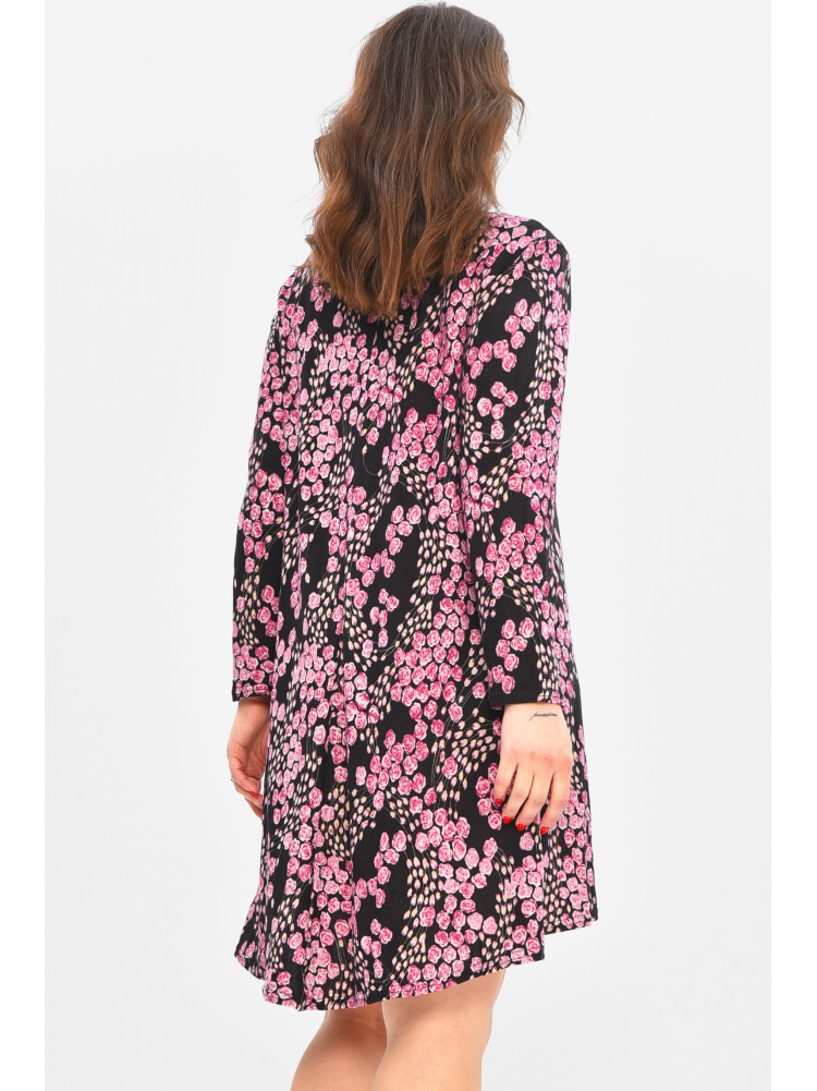 Платье женское черного цвета с принтом 8087 209061C