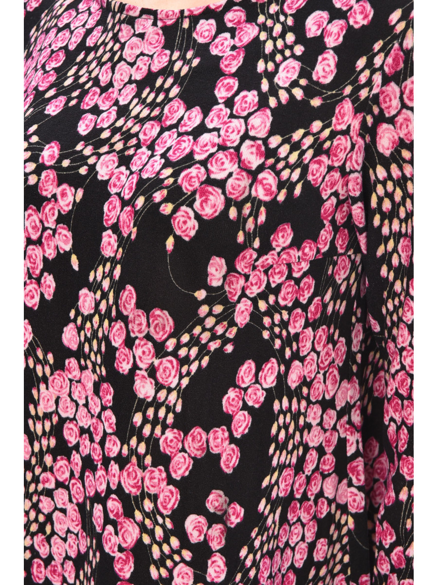 Платье женское черного цвета с принтом 8087 209061C