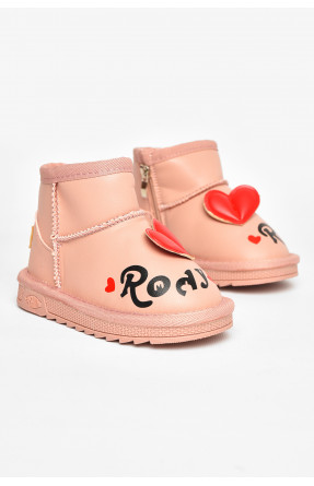 Угги детские для девочки розового цвета T7006-2 209062C