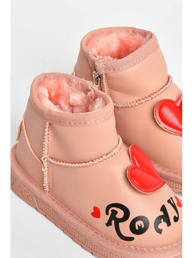 Угги детские для девочки розового цвета T7006-2 209062C