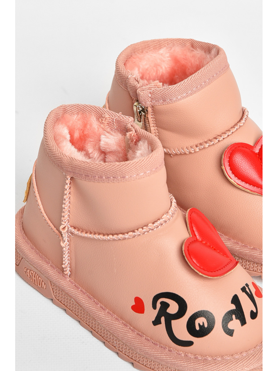 Угги детские для девочки розового цвета T7006-2 209062C