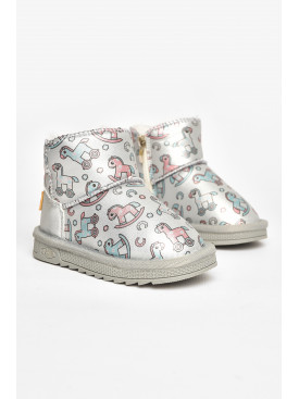 Угги детские для девочки серого цвета T7012-6 209063C