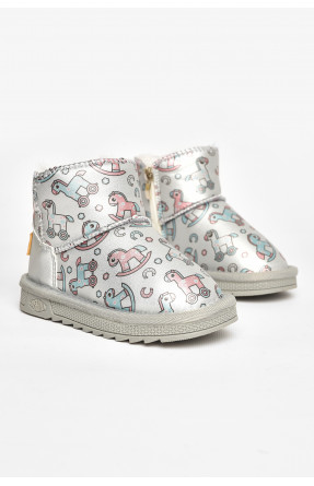 Угги детские для девочки серого цвета T7012-6 209063C