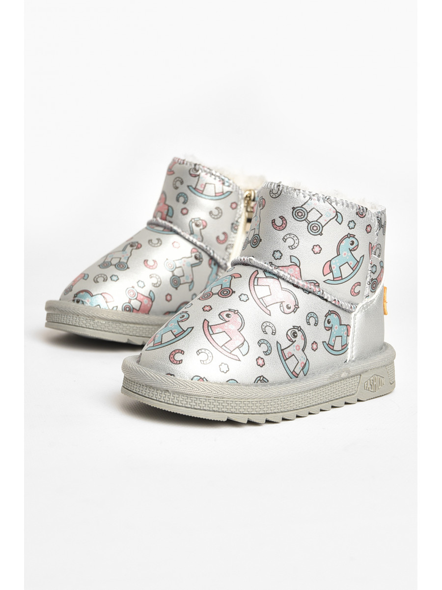 Угги детские для девочки серого цвета T7012-6 209063C