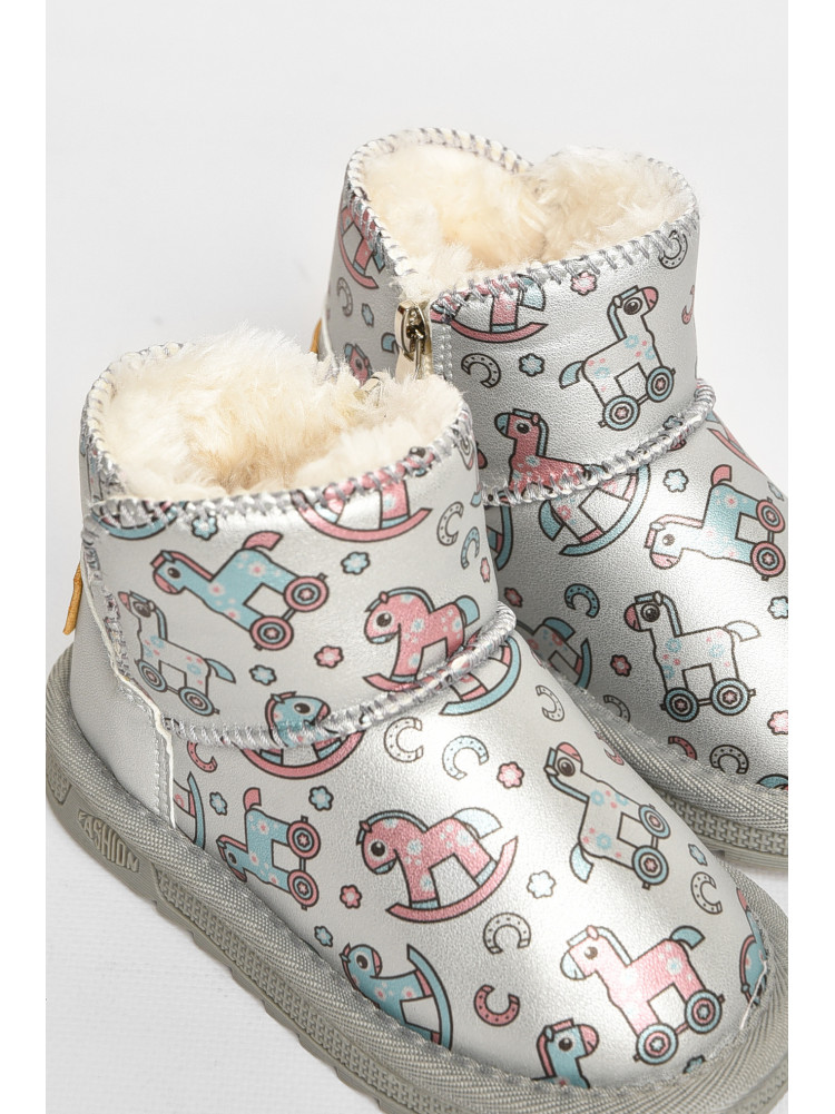 Угги детские для девочки серого цвета T7012-6 209063C