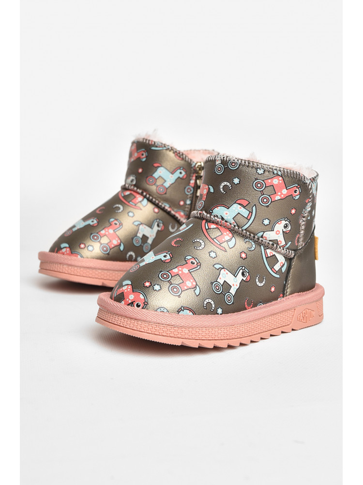 Угги детские для девочки серого цвета T7012-5 209064C