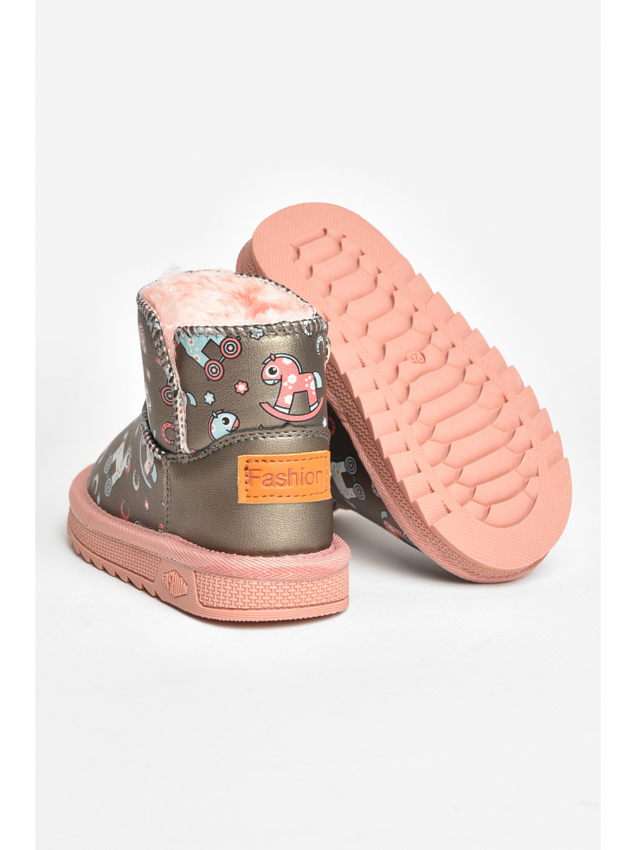 Угги детские для девочки серого цвета T7012-5 209064C