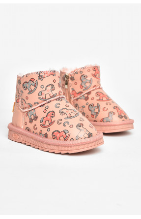 Угги детские для девочки розового цвета T7012-2 209065C