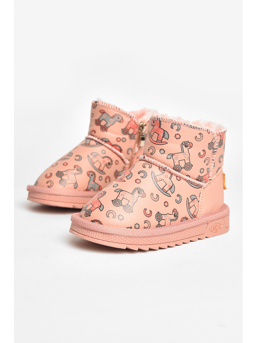 Угги детские для девочки розового цвета T7012-2 209065C
