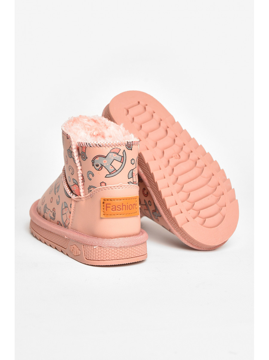 Угги детские для девочки розового цвета T7012-2 209065C