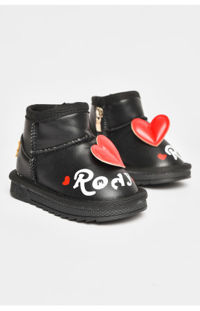 Угги детские для девочки черного цвета T7005-1 209067C Угги детские для девочки черного цвета T7005-1 209067C