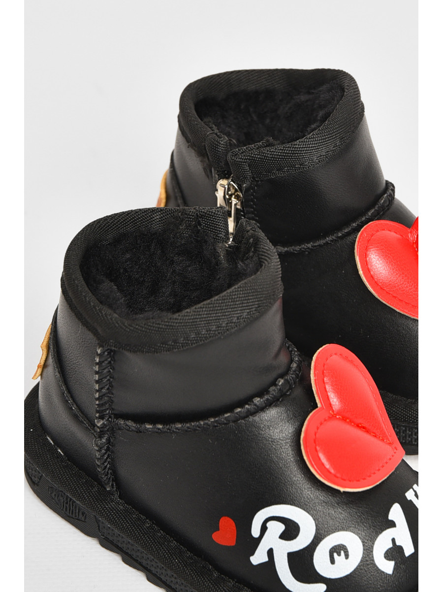 Угги детские для девочки черного цвета T7005-1 209067C