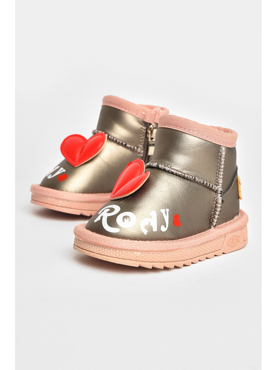 Угги детские для девочки серого цвета T7005-3 209068C