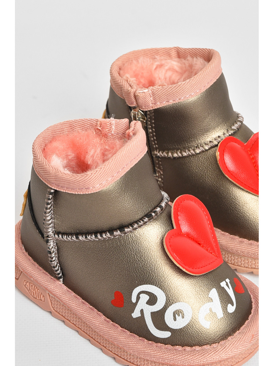 Угги детские для девочки серого цвета T7005-3 209068C