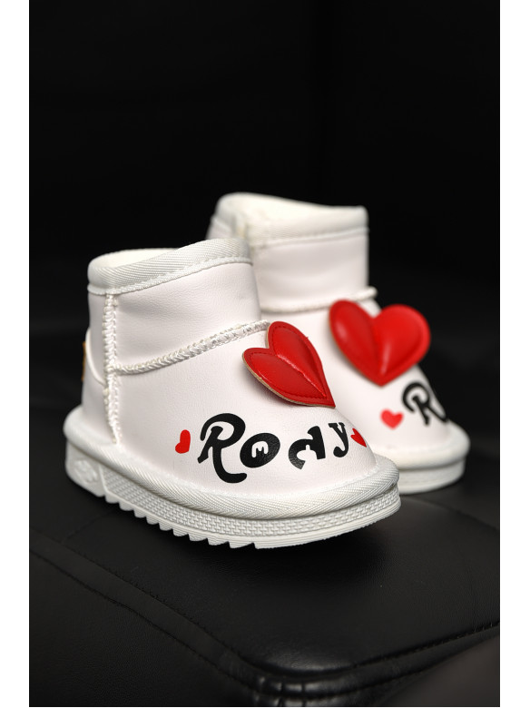 Угги детские для девочки белого цвета T7005-5 209069C